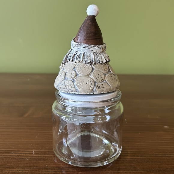 Santa Glass Container - Picture 2 of 6